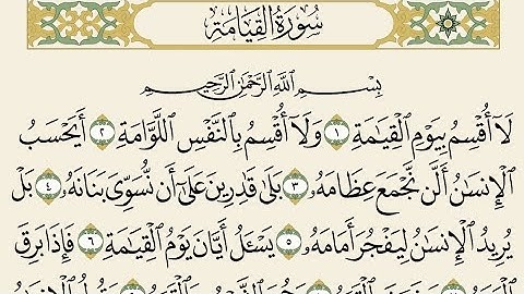 حفظ سورة القيامة للصف الثاني متوسط مكررة 10 مرات