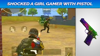 SHOCKED A GIRL GAMER WITH PISTOL || PUBG MOBILE || THE PRODIGY WARRIOR