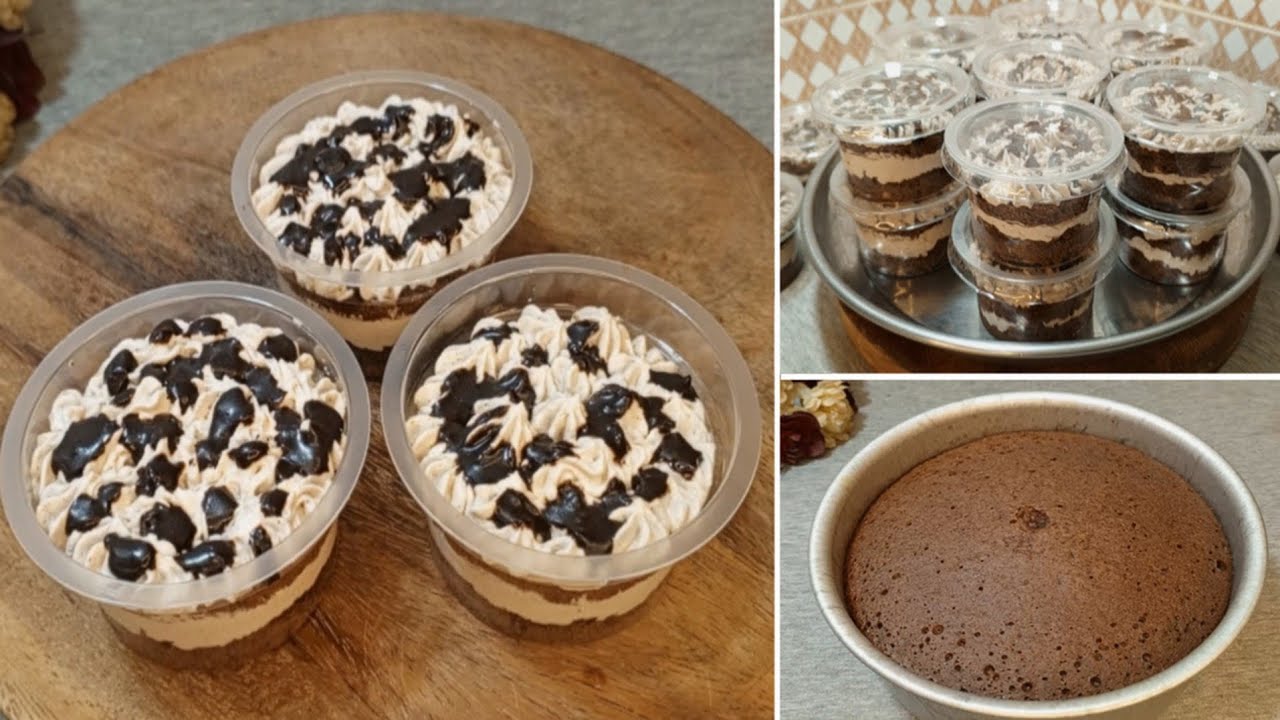 এখন ঘরেই তৈরি করুন চকলেট জার কেক ( ক্রিম তৈরি সহ ) | চকলেট মিনি জার কেক | Mini Jar Cake | Cup Cake
