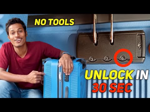 How to unlock forgotten combination lock password | Open any suitcase or luggage