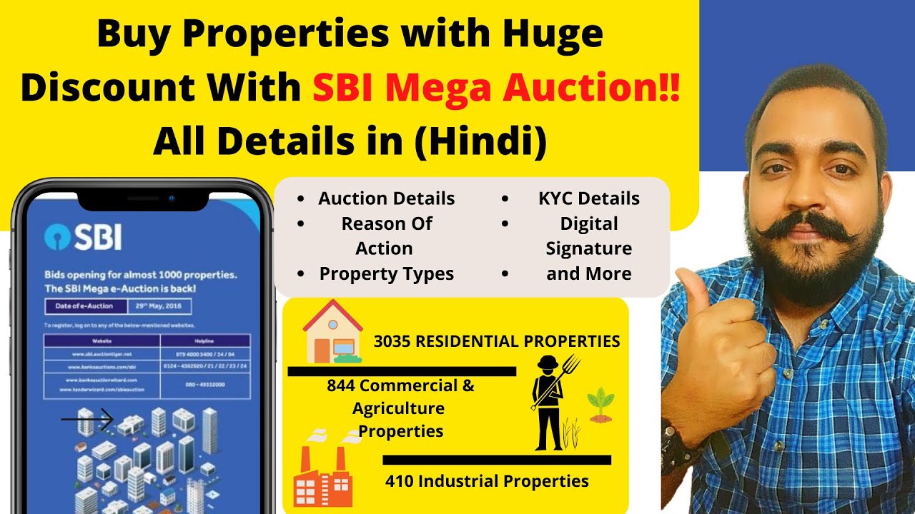 SBI Mega Auction All Detail & Procedure Buy Properties at Huge
