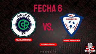 RINCÓN VS NUEVO CASABÓ | DIVISIONAL D 2025 | FECHA 6 | DIA D EN VIVO 🔴