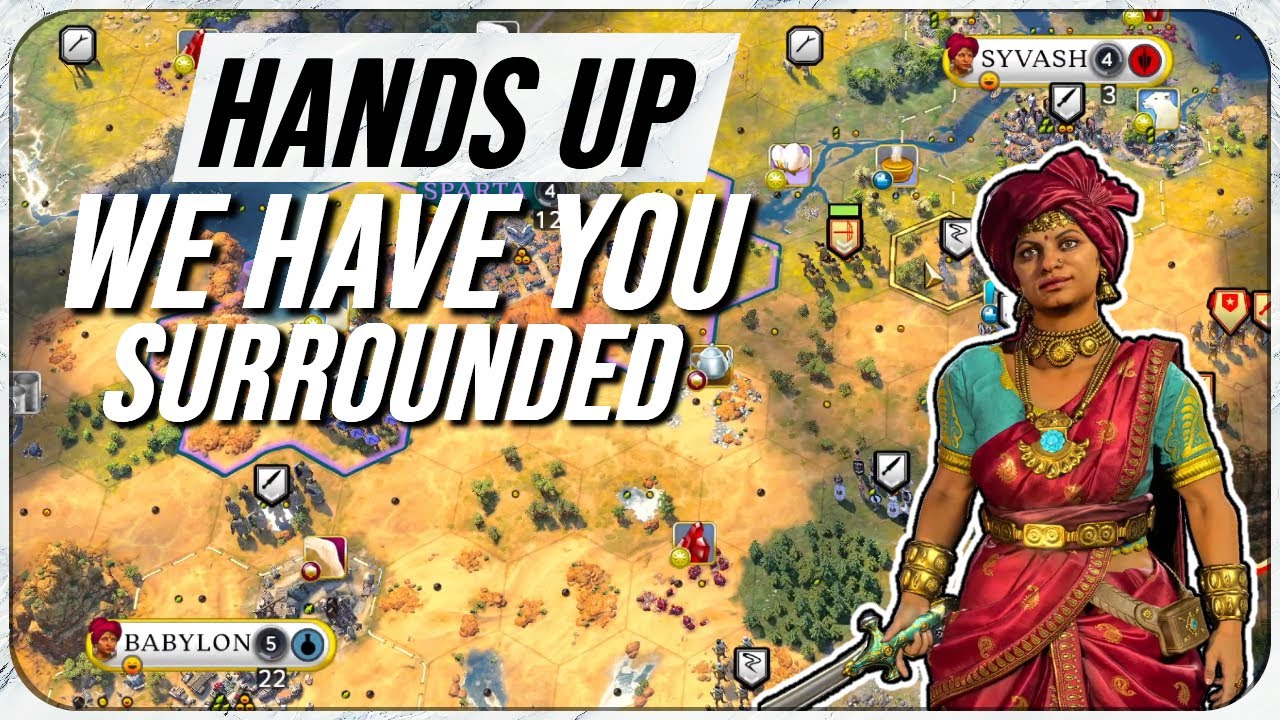 Casually Surrounding The Enemy With City States And Declaring War