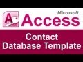 Microsoft access contact database template