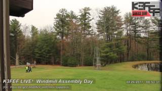 Full video of the Chicago Aeromotor Windmill at the final assembly stages.