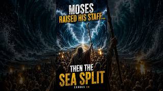 Moses Raised His Staff… Then the Sea Split #bible #biblestory #biblecinema #christianshorts
