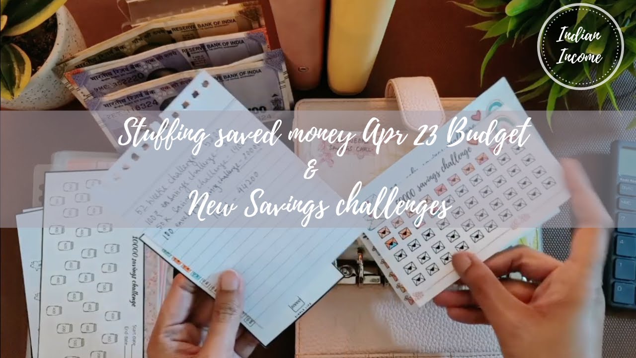 ✨SAVINGS CHALLENGES CASH STUFFING ✨I APR 2023 I MONTHLY BUDGET I INDIAN INCOME