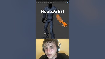 Noob vs Pro artist: posing characters #blendertutorial #blender #blendercommunity #blender3d #b3d