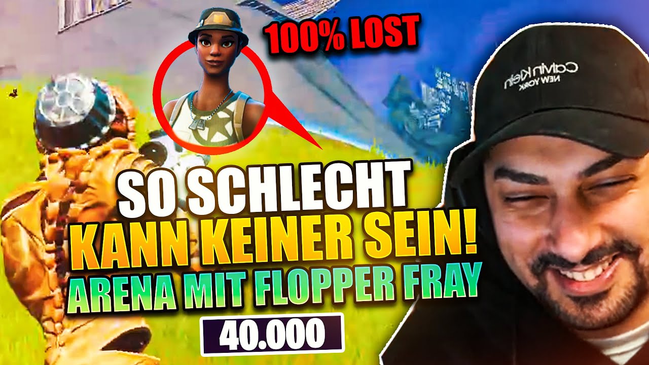 😂🤣 Dieser SPIELER weiß nicht WIE MAN ROTIERT *100% LOST* | Duo Arena mit Flopper Fray