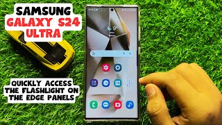 How to Quickly Access The Flashlight On The Edge Panels Samsung Galaxy S24 Ultra screenshot 4