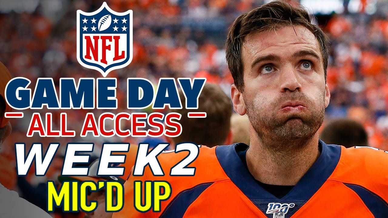 Nfl Sunday Week 2 Micd Up Game Day All Access