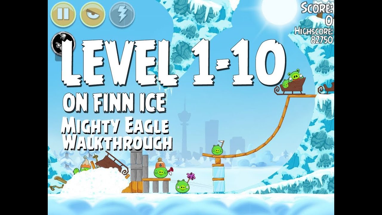 Angry Birds Seasons on Finn Ice. Angry Birds on Finn Ice. Level ice