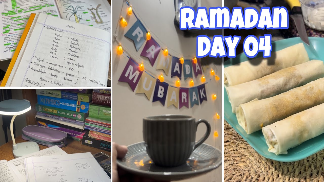 Ramadan Day 04🌙✨|📚Study|Iftar Pre Preparation|Sheikh Rezwana Raisa🌸