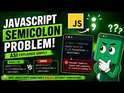 JavaScript Semicolon Issue Explained | Automatic Semicolon Insertion (ASI) JS Tutorial | IT WALA