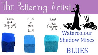 Mixing Watercolor Shades of Blue