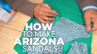 Arizona Green Croc Leather Sandals | Healthy Green Lining