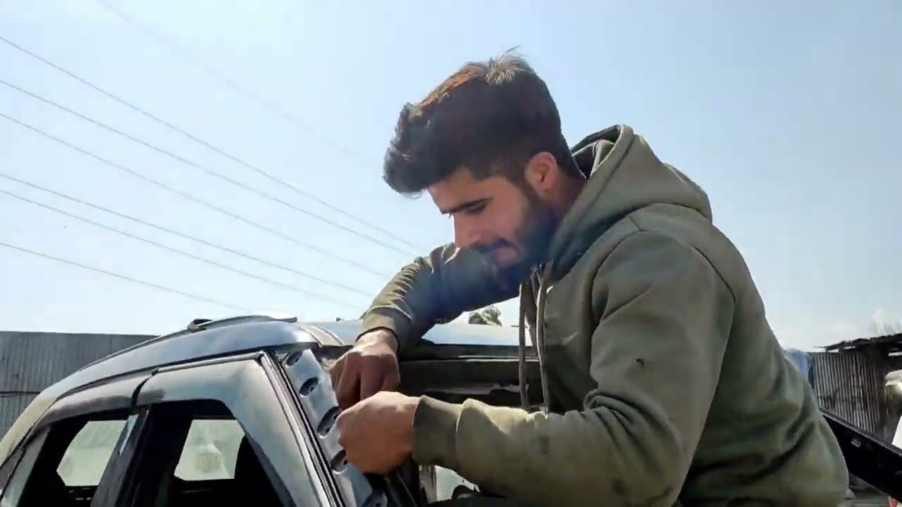 Car front windshield changCar front glass changeGadi ka front