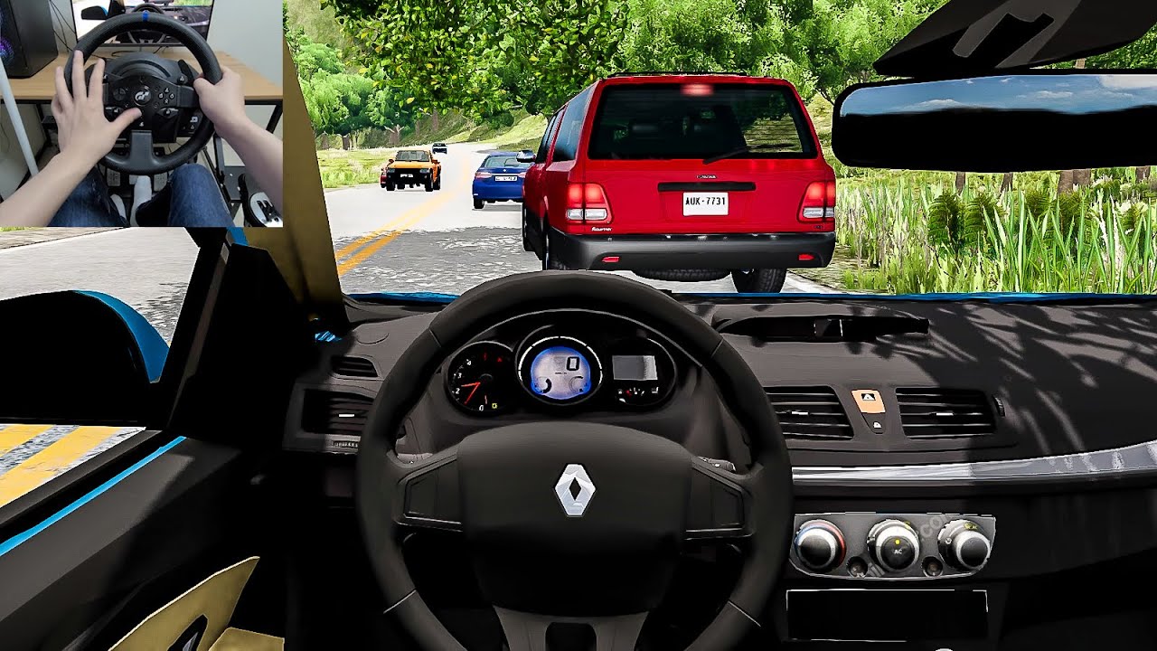 BeamNG Drive Renault Fluence [Steering Wheel gameplay] YouTube