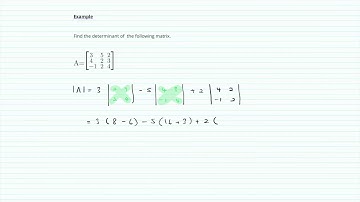 Finding Determinants of n x n Matrix using Cofactor Expansion