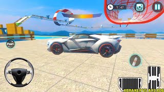 Extreme City Gt Car Stunts - All Cars Unlocked White Sport Car Driving Simulator New Levels Gameplay screenshot 2