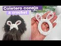 🐰 Tutorial Coletero/ scrunchie de Conejo tejido a crochet🐰