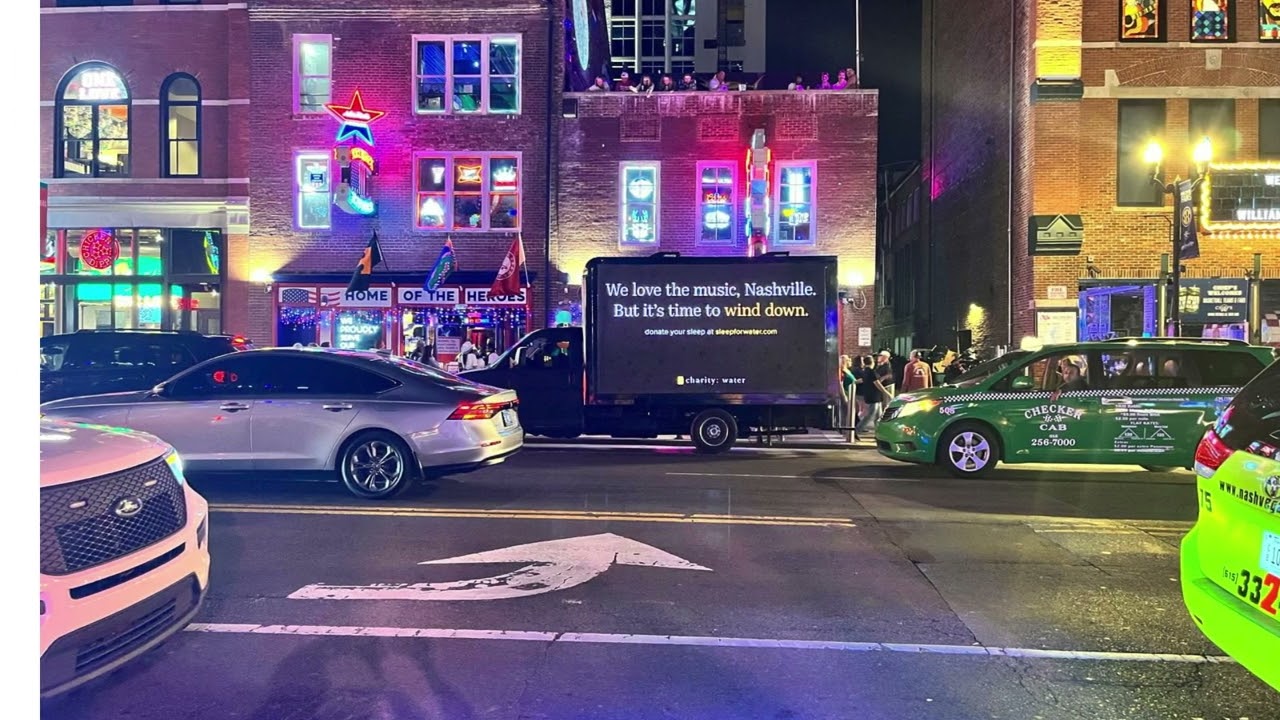 Social Impact Marketing with Mobile Billboards: charity: water Campaign in Nashville & Franklin TN