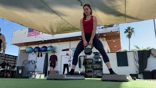 Elevated kettlebell sumo squat