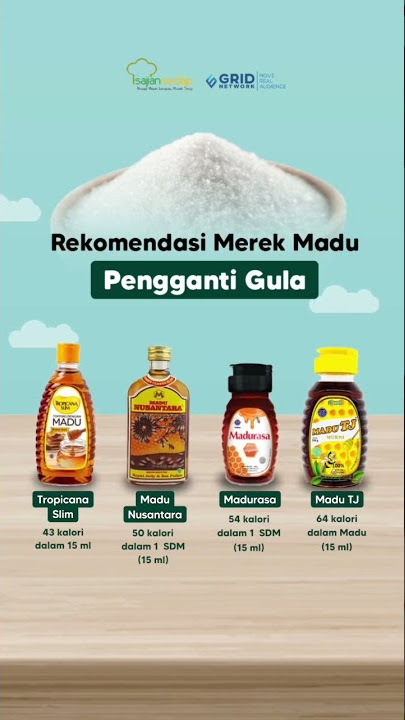 REKOMENDASI MERK MADU PENGGANTI GULA!