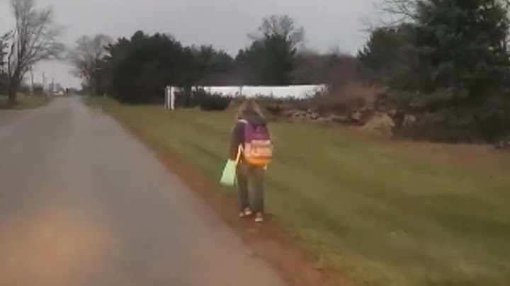 Dad makes daughter walk as punishment for bullying