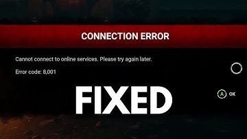Dead by Daylight Error 8001 on Xbox | 100% FIXED