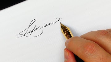 How to live your life by V. Greene | Namiki Emperor Urushi Fountain Pen | Spencerian Handwriting