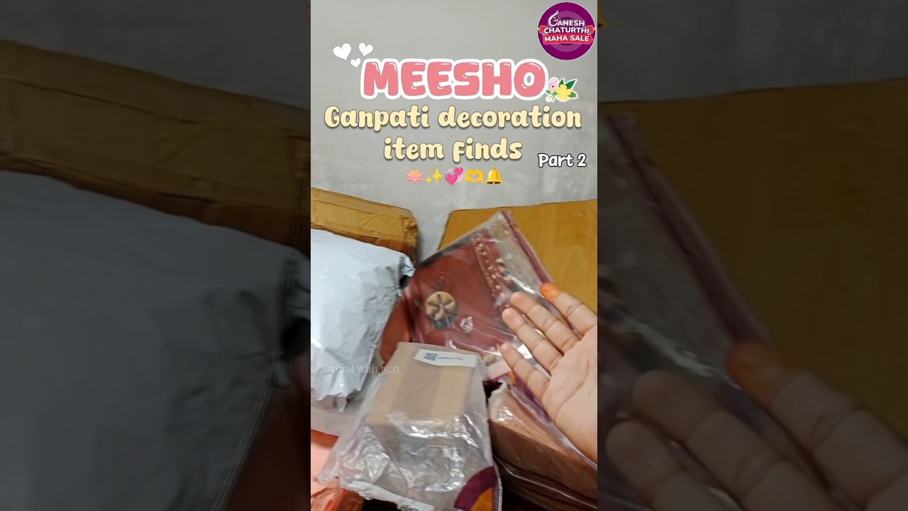 Meesho ganpati decoration items 🪷✨💓 