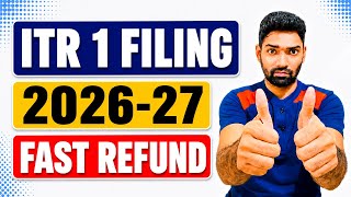Celebrity Income Tax Return(ITR 1) Filing AY 2026-27 With Form 16 | ITR 1 online kaise bhare Step By Step Wealth
