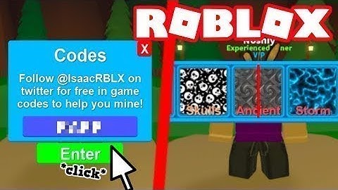Code gives you  Free Rare Hats Crate - Mining Simulator Roblox!!