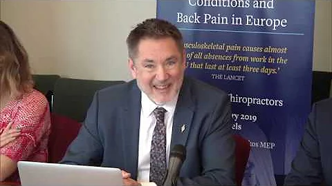 Dr Jakob Lothe addresses MEPs in Brussels