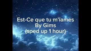 Est-Ce que tu m’iames. By Gims (sped up 1 hour)