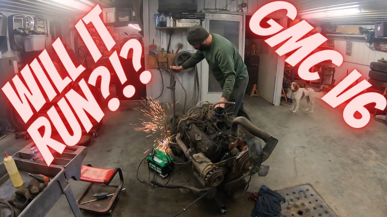Abandoned 1962 GMC Farm Truck Engine! Will it run?!? Vintage 305 V6 Saved From the Scrap Yard!