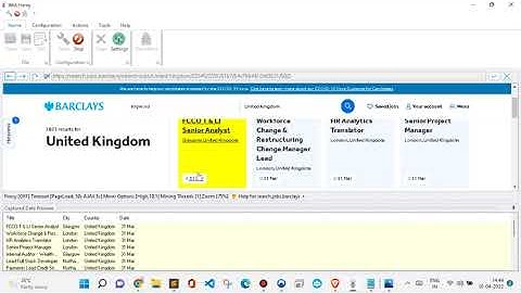How to scrape Barclays Website Job Listings using Webharvy