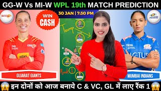 GG-W vs MI-W Today Match Prediction | GG W vs MI W Dream11 Prediction | WPL 2026 19th Match screenshot 4