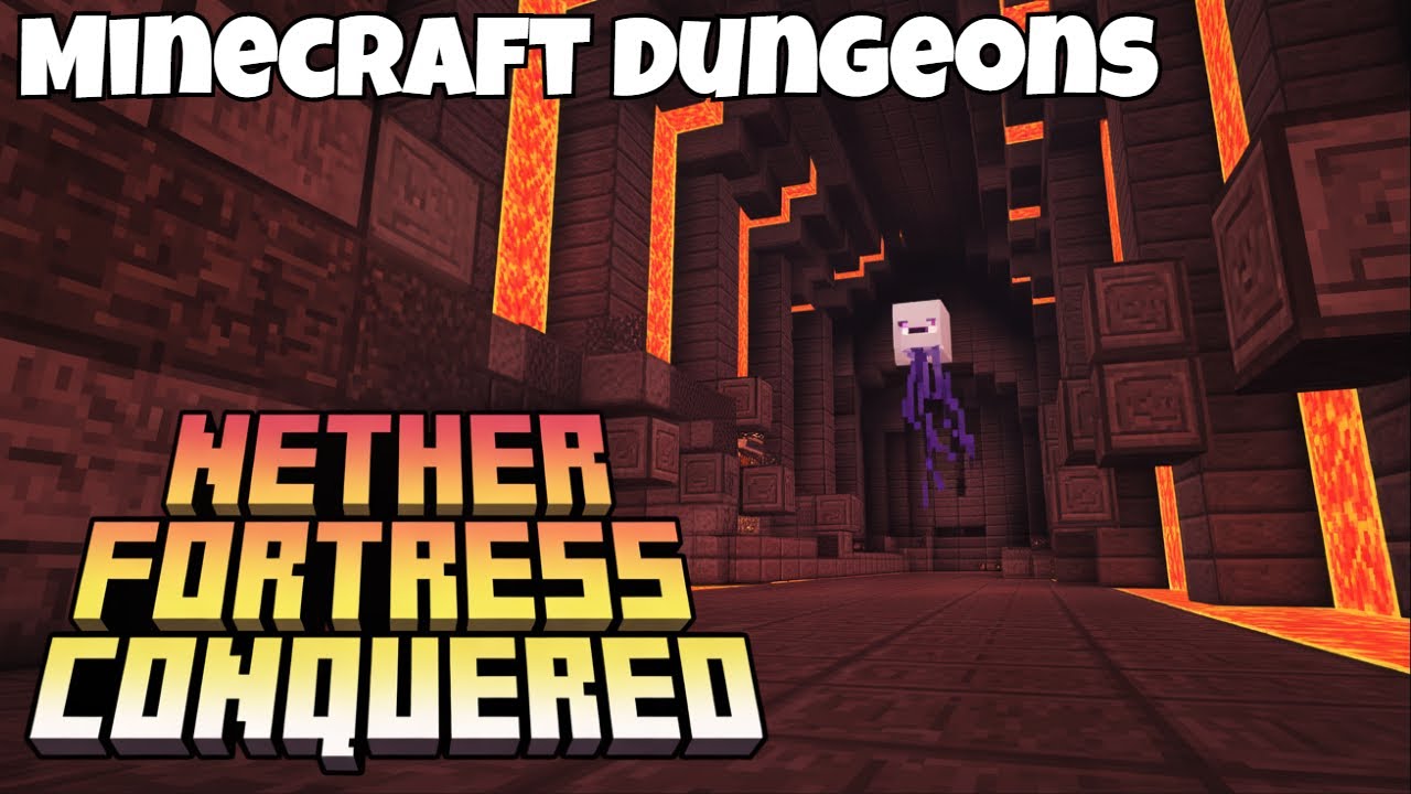 Exploring the MYSTERIOUS Nether Fortress in Minecraft Dungeons - YouTube