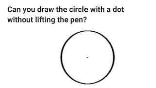 Draw Circle with Dot Inside Without Leaving Your Pen