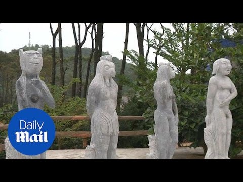 Bizarre naked sculptures populate resort in Hai Phong city - Daily Mail