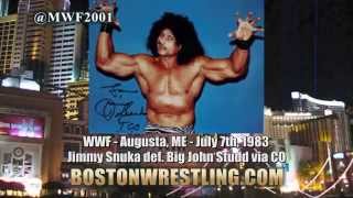 MWF History of New England Wrestling:  WWE WWF Augusta, ME July 7th, 1983 Wealth