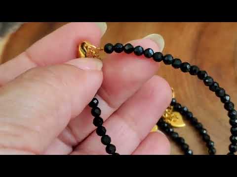 видео: black tourmaline bracelet video 4k