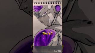 Drawing 🤯 letter F as Frieza ✍️✨#shorts #anime #art