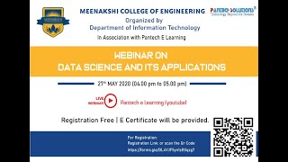 Data Science & Its Application | Pandas |  Meenakshi College of Engineering | Pantech e learning