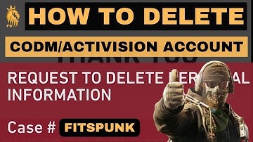 👾 How to Delete CODM Account Permanently? Erasing COD Mobile/Activision Acc | Fitspunk Gaming 🎮