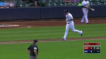 ARI@MIL: Nieuwenhuis walks with bases loaded in 8th