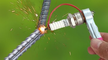 How To Make Simple Spark Plug Welding Machine At Home | Practical Inventions