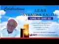 In Loving Memory Of Leah Nthamba Kaleli Mama 1937 2025 